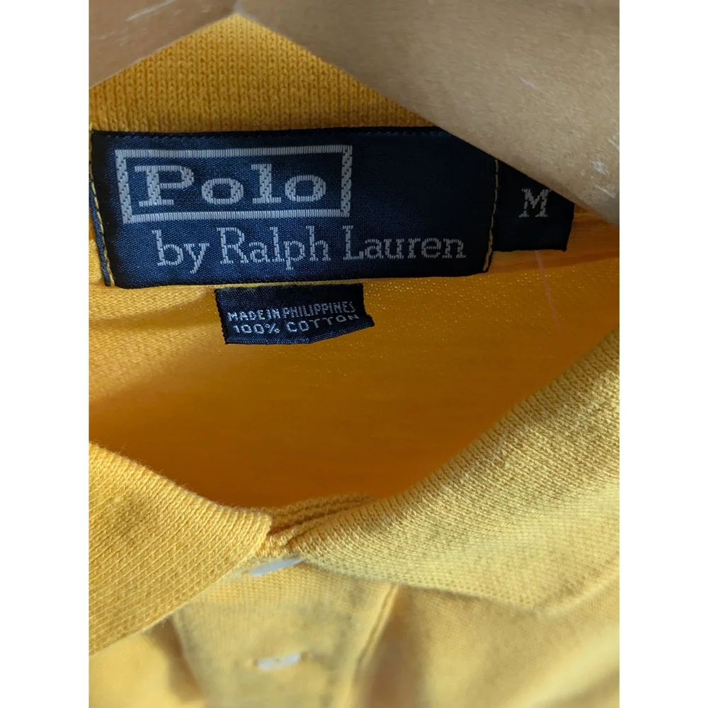 Polo by Ralph Lauren Golden Yellow Polo Short Sleeve Shirt Size Medium